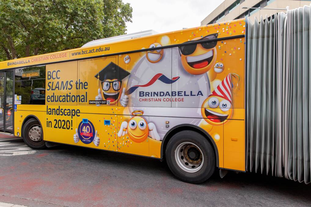 Brindabella Christian College started a high-profile advertising campaign as it faces scrutiny from multiple government bodies. Picture: Sitthixay Ditthavong