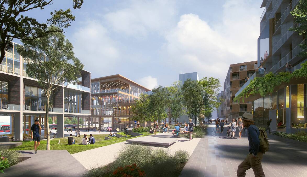 Artist's impression of the UNSW Canberra City campus. Picture supplied