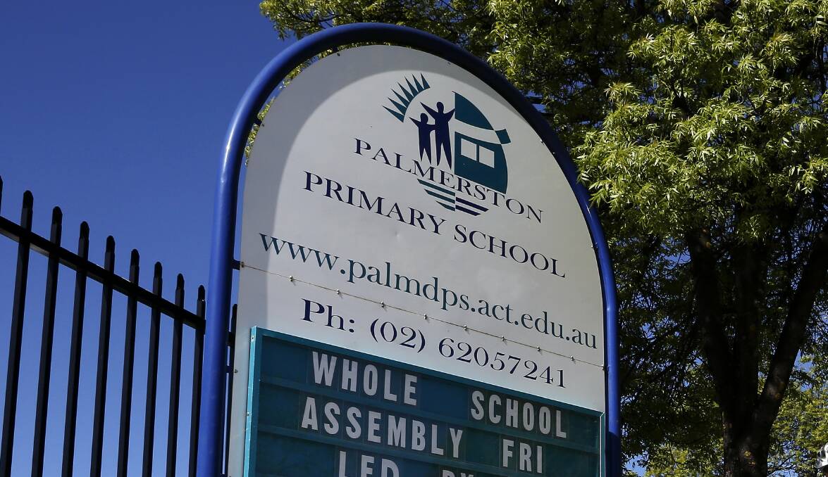 Palmerston District Primary School is closed on Friday while all teachers get tested for COVID-19. Picture: Jeffrey Chan