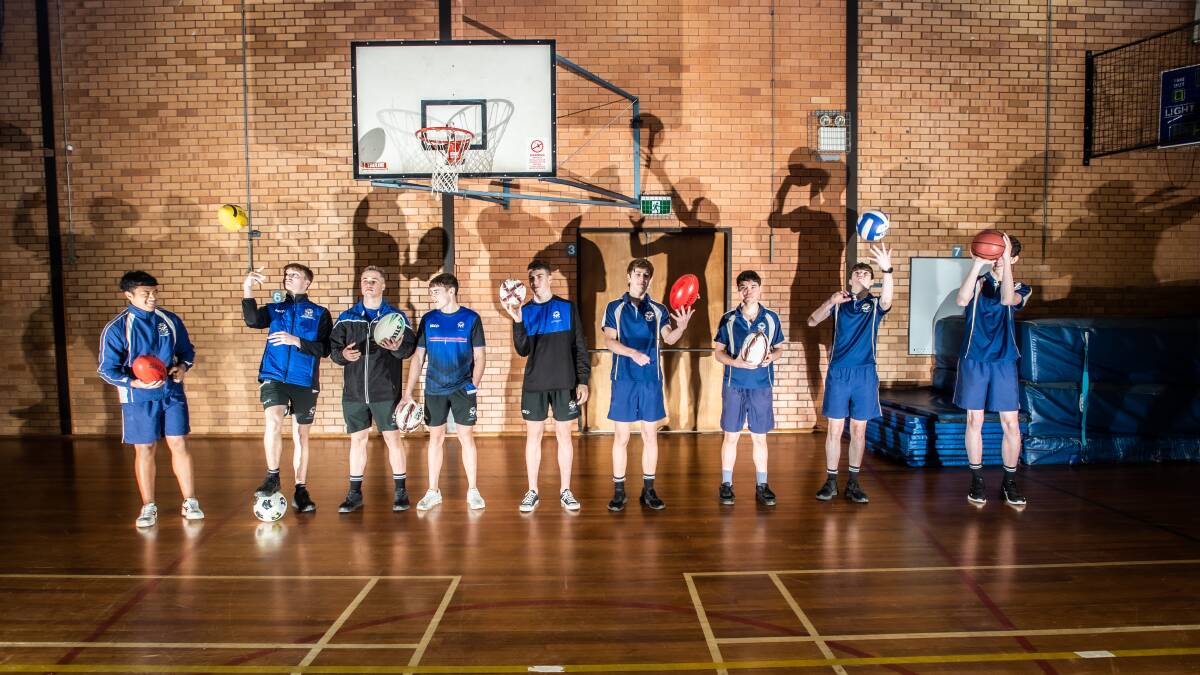 St Edmund's College year 11 and 12 students will be able to get an alternate pathway to university through a new sport academy partnership with the University of Canberra. Picture: Karleen Minney
