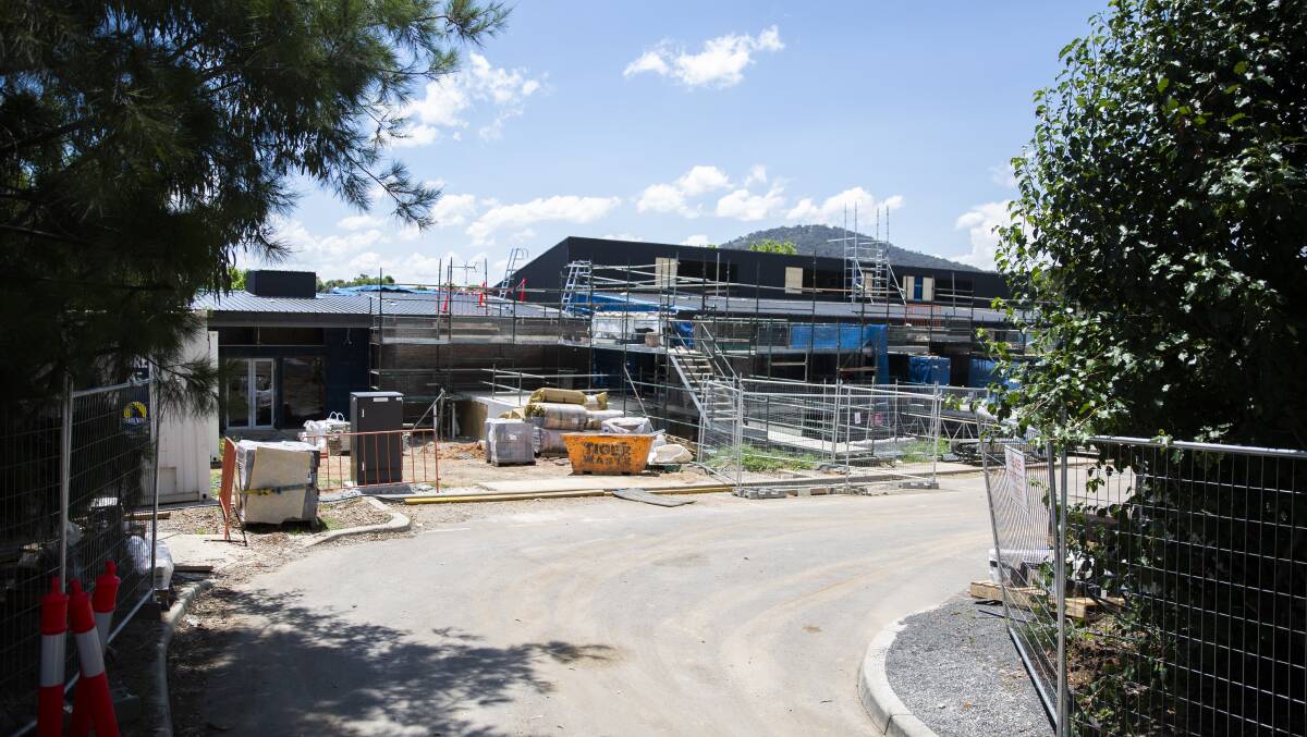 Campbell Primary School is under construction as part of a modernisation project. Picture: Dion Georgopoulos