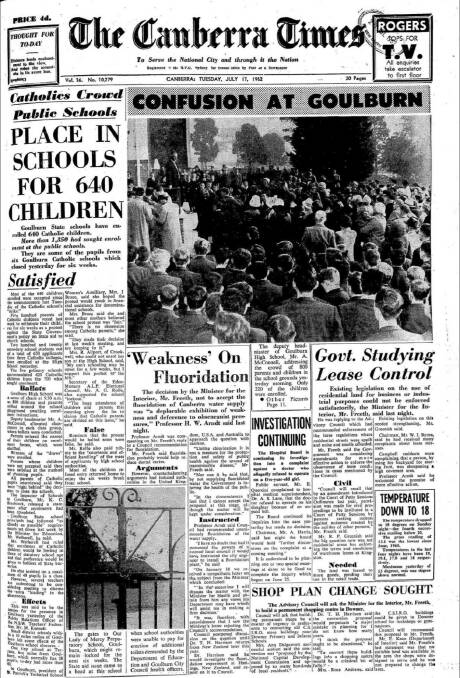 How The Canberra Times reported the story in 1962.