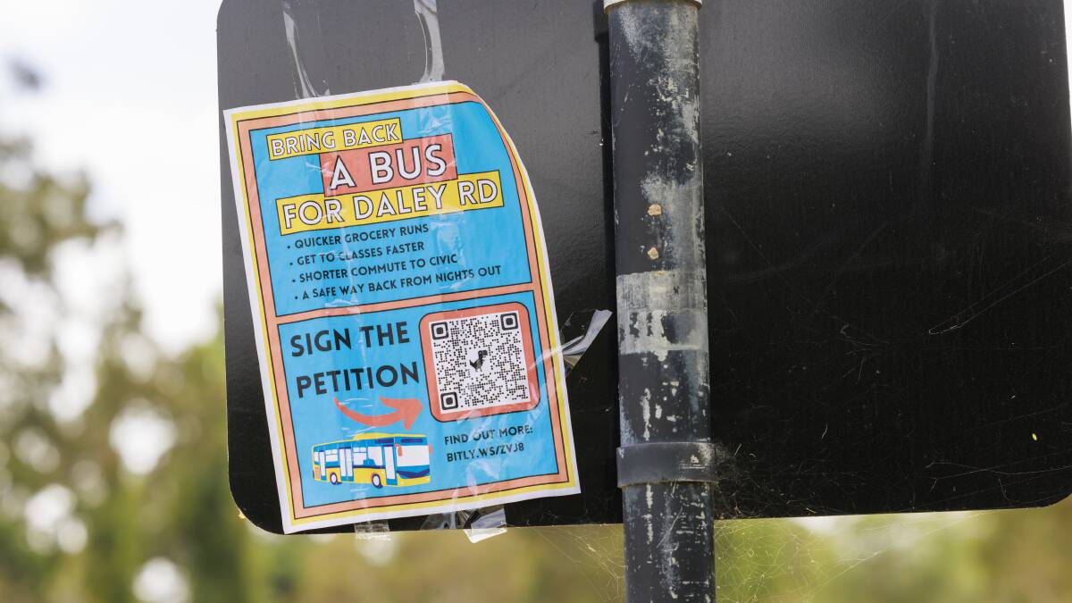 A petition for a bus through ANU will be submitted on March 20. Picture by Keegan Carroll