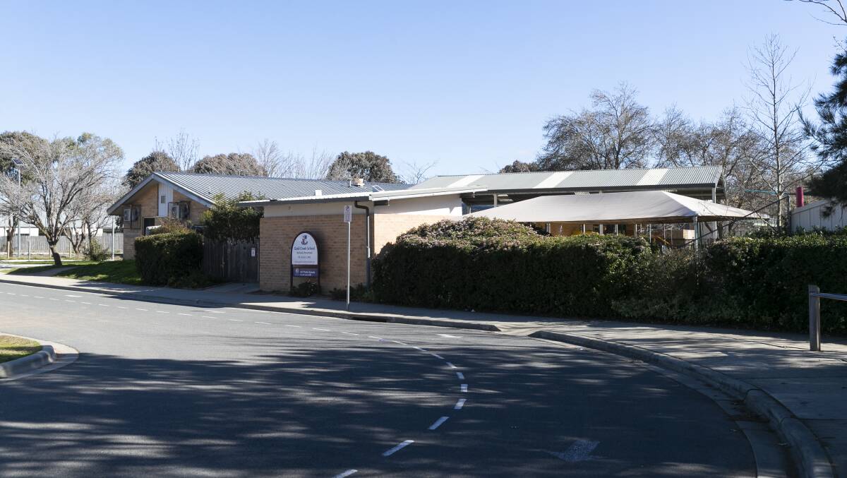 Staff, students and visitors of Gold Creek School, Nicholls Early Childhood Centre and Holy Spirit Catholic Primary School have been asked to come for Covid tests at a dedicated pop-up clinic. Picture: Keegan Carroll