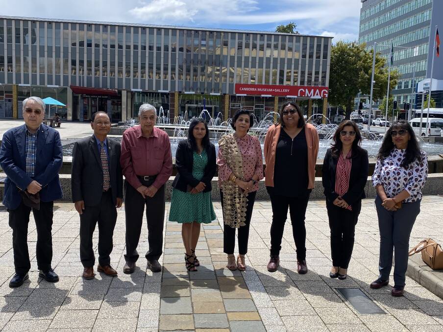 The new Multicultural Association of Canberra has representatives from Bangladesh, China, Nepal, Africa, Sri Lanka and India. Picture: Sarah Lansdown