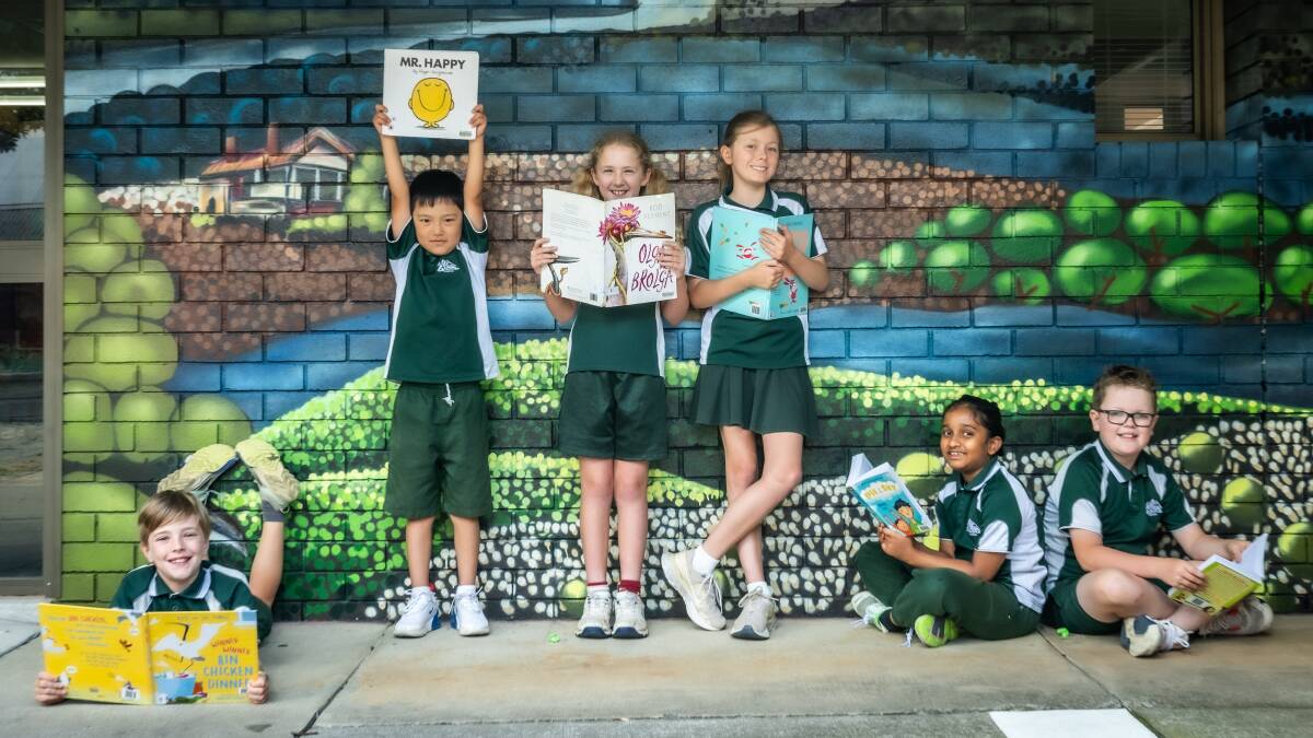 Gowrie Primary School year 3 students Arjen Gosling, Paldyen Singay, Evie Wickson, Amelia Rogers, Ami Surat and Rupert Buck. Picture by Karleen Minney