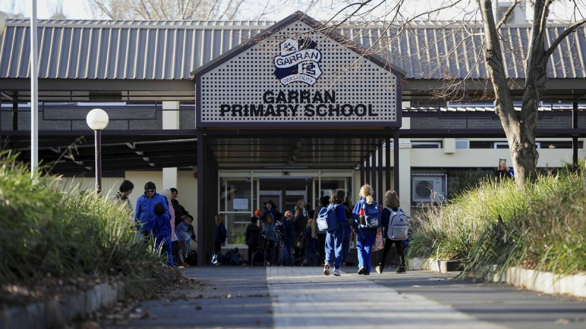 A parliamentary inquiry has heard staff at Garran Primary School, pictured, do not have enough space to effectively run the school. Picture: Graham Tidy