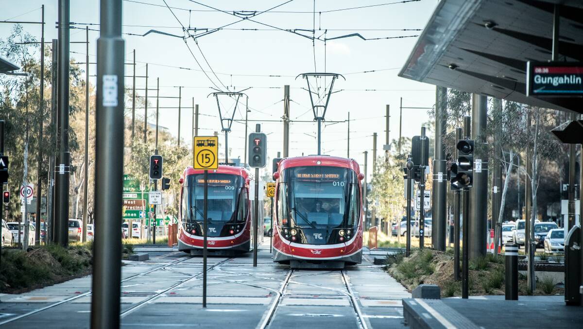 Bureaucrats have defended the business case used to justify the next stage of Canberra's light rail network. Picture: Karleen Minney