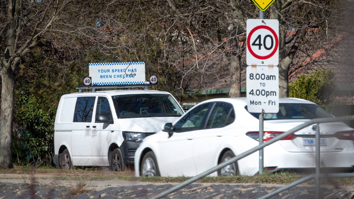 The number of speeding tickets issued in the ACT has surged. Picture by Elesa Kurtz