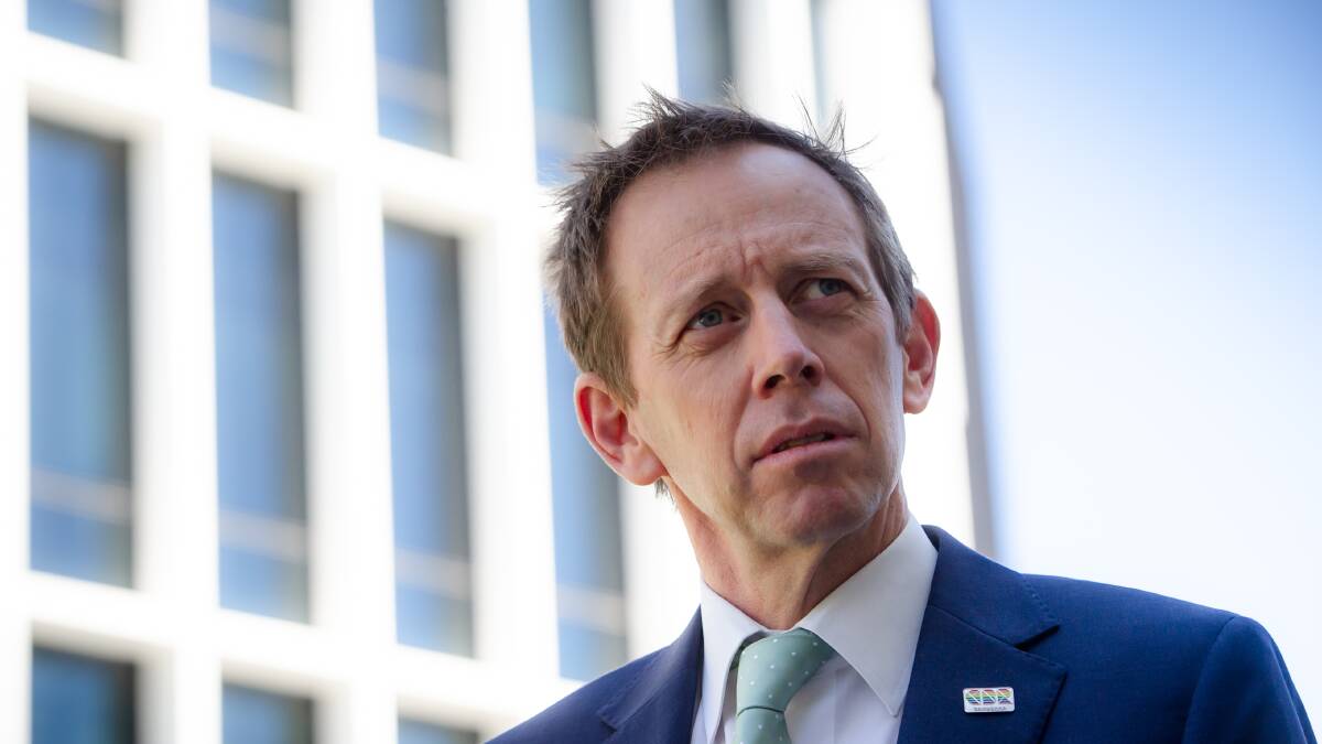 Gaming Minister Shane Rattenbury, who says he was unaware the ACT government held shares in gambling companies. Picture: Elesa Kurtz