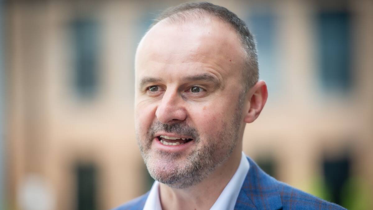 ACT Chief Minister Andrew Barr, who expressed concerns with a Canberra Liberals proposal to proactively publish cabinet documents. Picture: Karleen Minney