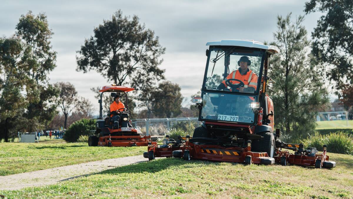 The ACT government is responsible for mowing more than 4300 hectares of suburban land in the territory. Picture: Supplied