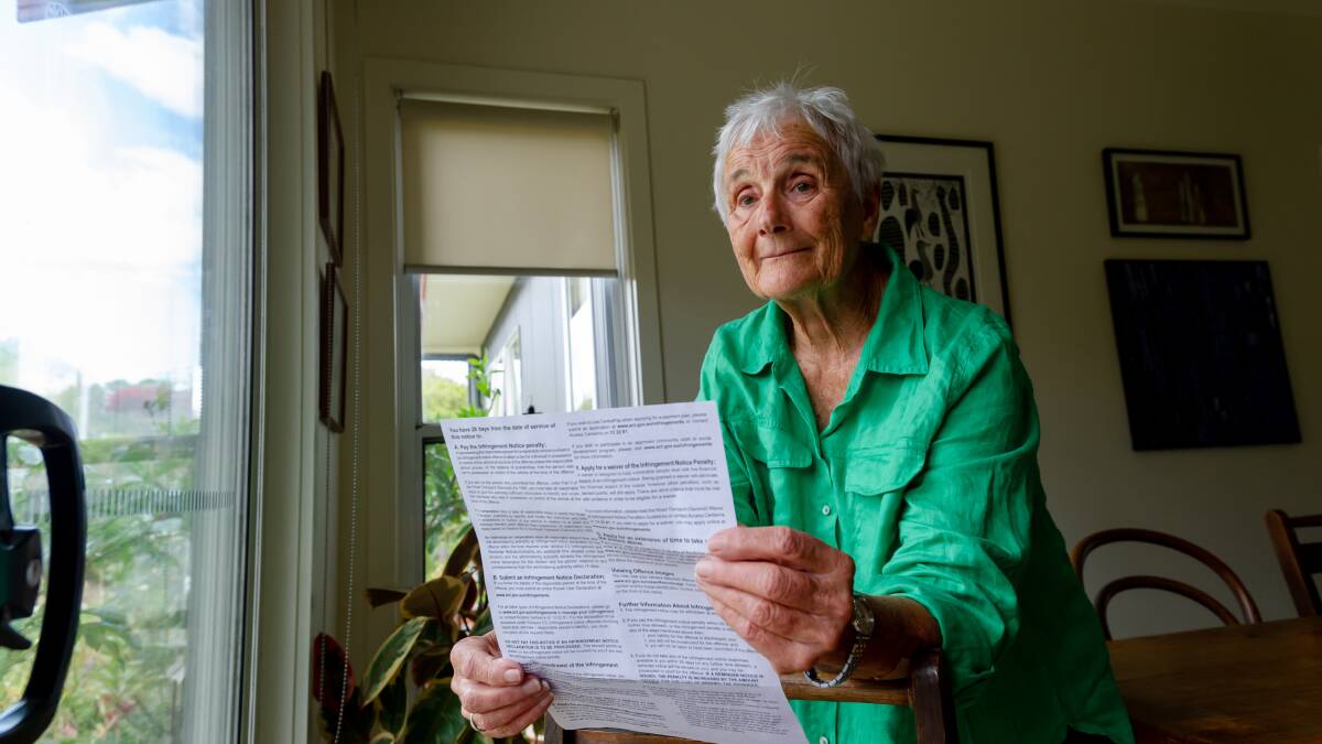 Braidwood resident Trish Sargeson, who is among the interstate drivers fined for speeding in the 40km/h zone in Canberra's city centre. Picture by Elesa Kurtz