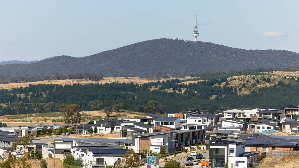 New houses in the growing district of the Molonglo Valley, pictured in January Picture by Sitthixay Ditthavong