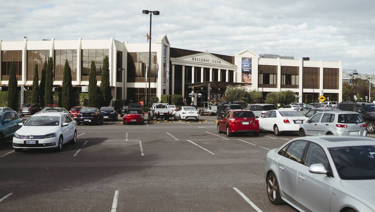 The Hellenic Club will assess redevelopment options for its large Woden site that could see the club ditch poker machines. Picture: Dion Georgopoulos
