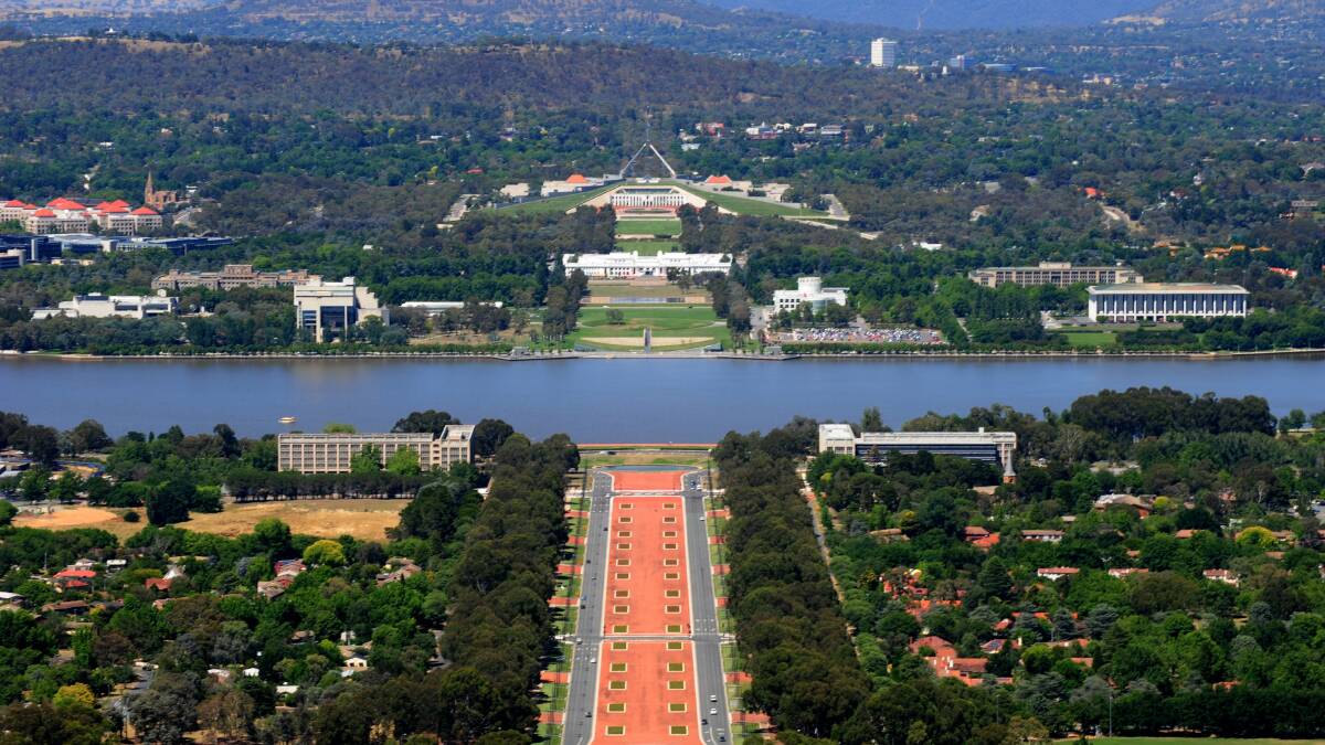 The city of Canberra, pictured in 2013, will not be listed on the national heritage list, but Lake Burley Griffin and its surrounds will be. Picture: Karleen Minney