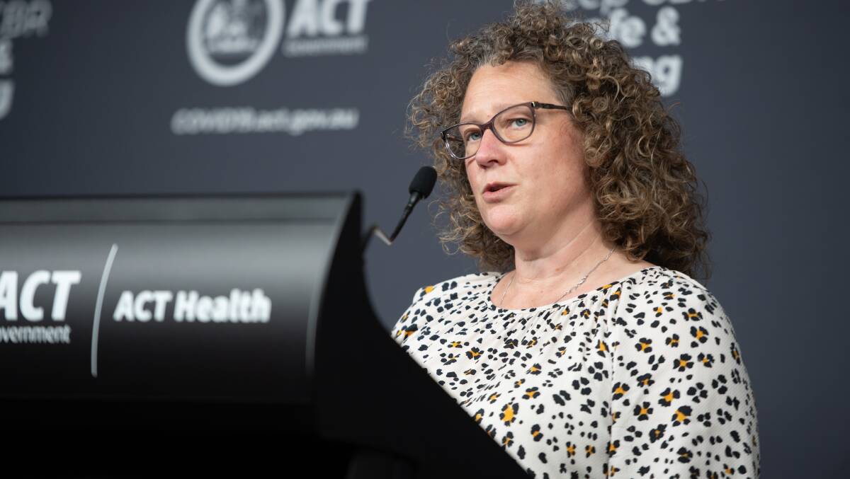 ACT chief health officer Dr Kerryn Coleman, who says work is under way to plan for future travel restrictions. Picture: Karleen Minney