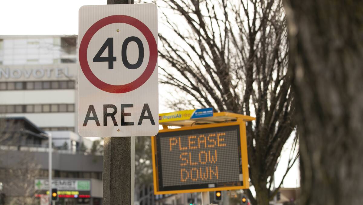 Tara Cheyne says 17 signs have warned motorists of 40km/h speed zones in Civic, where more than 23,000 fines have been issued. Picture: Keegan Carroll