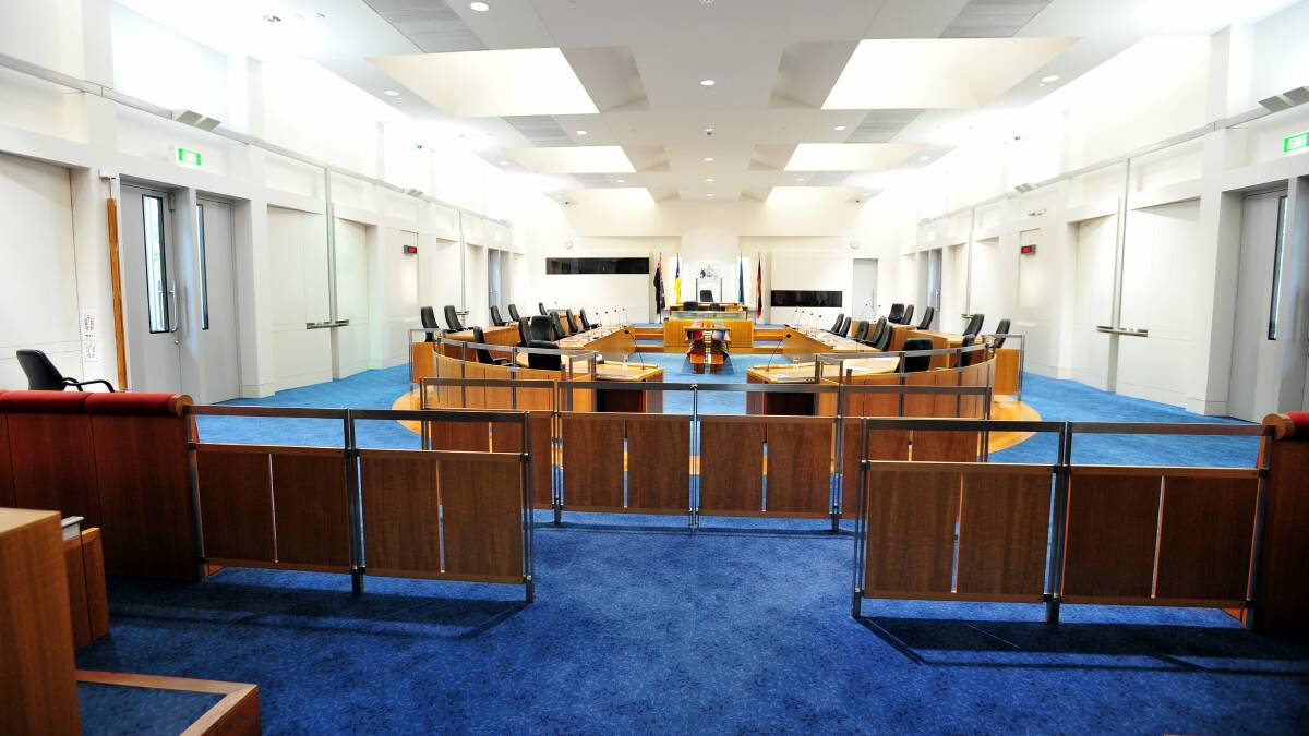The Legislative Assembly chamber in 2012; it has since been modified to accommodate 25 members. Picture: Karleen Minney