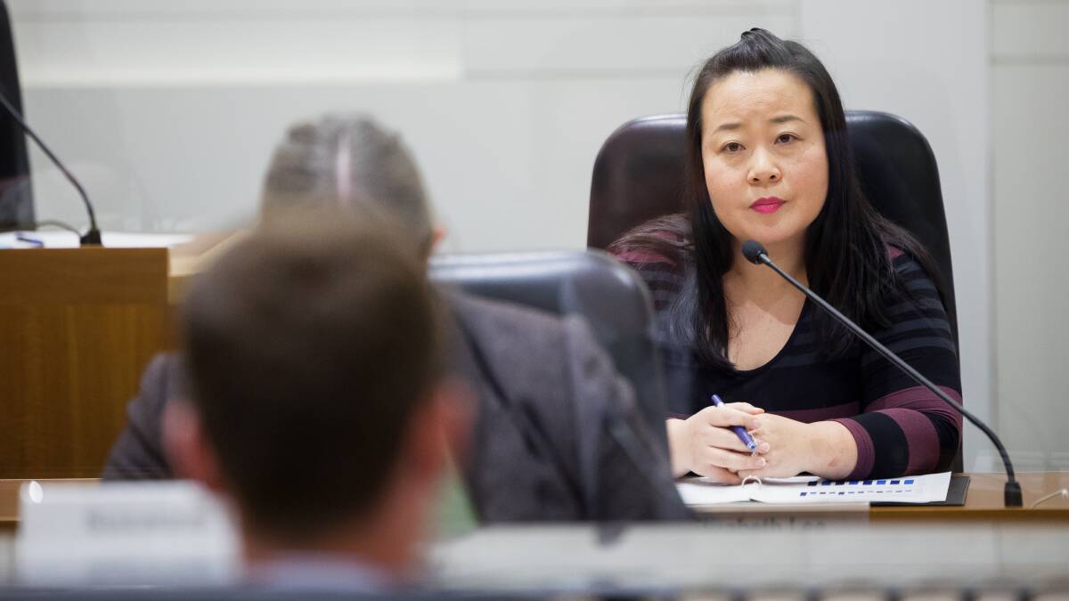 Canberra Liberals leader Elizabeth Lee, who has staked her party's electoral hopes on opposition to light rail. Picture by Sitthixay Ditthavong
