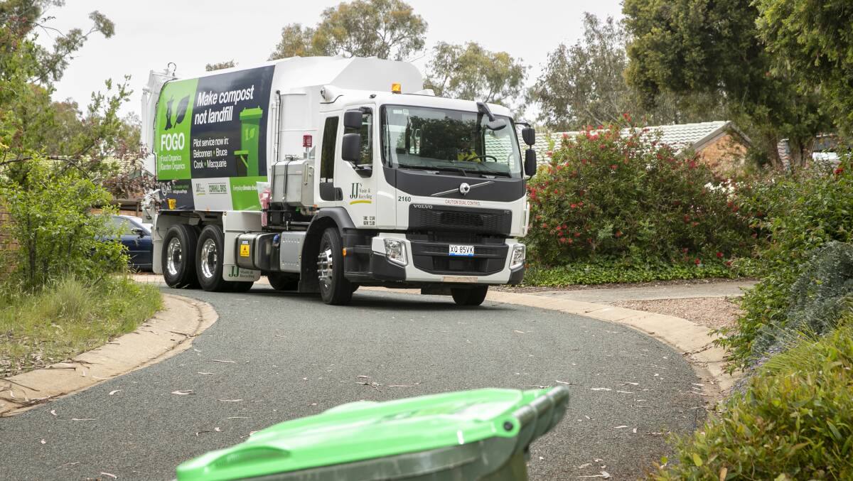 Weekly kerb-side organic bin collections will be rolled out to trial participants, in a bid to improve take up and reduce odour. Picture: Keegan Carroll