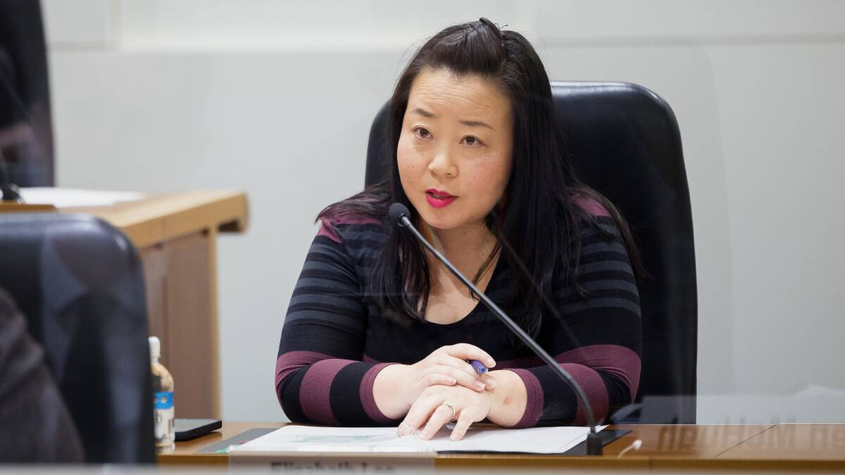 Opposition Leader Elizabeth Lee, pictured in October, has confirmed her party will not build light rail to Woden if elected. Picture by Sitthixay Ditthavong