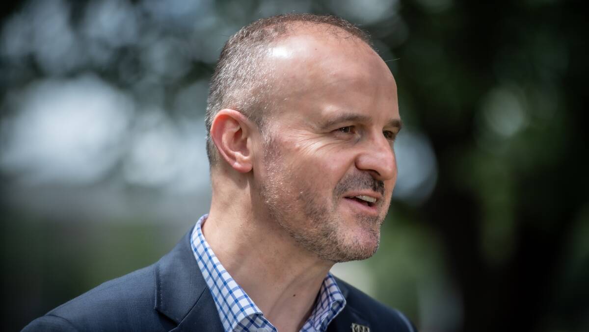ACT Chief Minister and Treasurer Andrew Barr. Picture: Karleen Minney