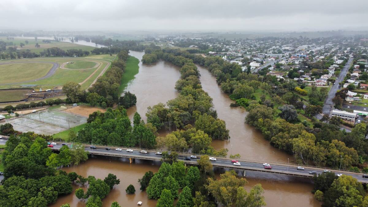 Flooding on the Lachlan River. Picture: Supplied
