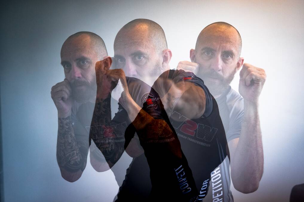 Clay Watts gets into form ahead of his first MMA bout in March. Picture: Keegan Carroll