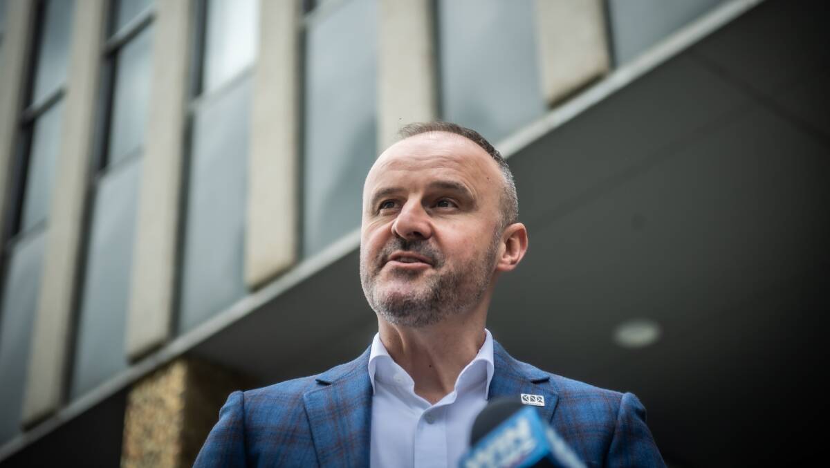 Chief Minister Andrew Barr, who sought to find a compromise position on the contentious motion. Picture: Karleen Minney