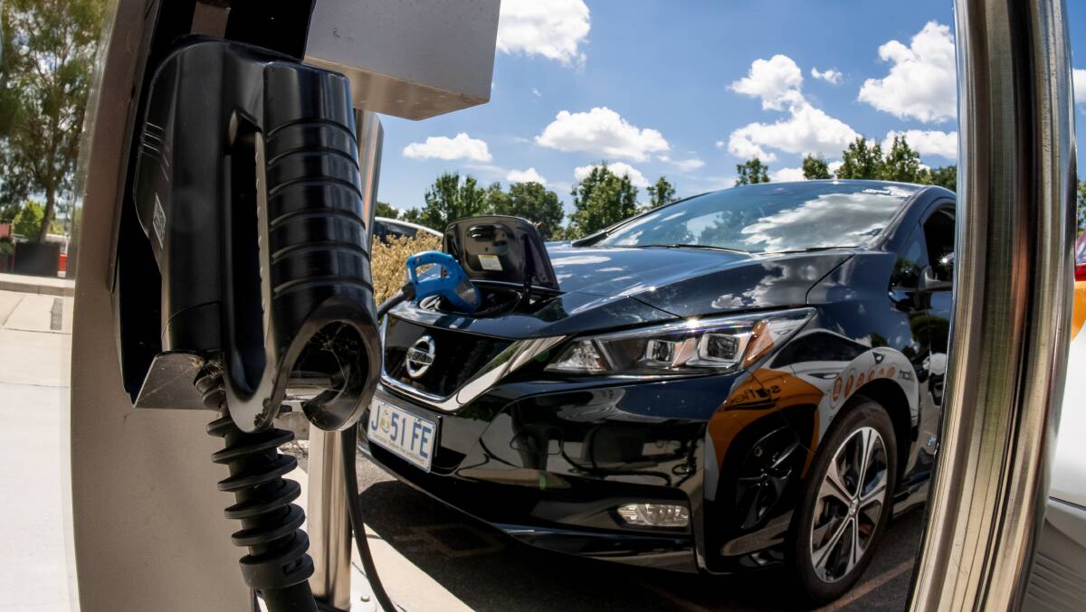 The ACT government is still eager to encourage electric vehicle take up and it will be some years before user charges are imposed. Picture: Sitthixay Ditthavong