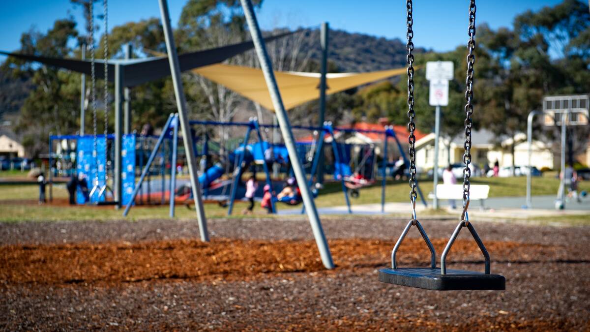 A playground in Gordon, which is wide and open, is unsuitable for parents of children with special needs, families say. Picture: Elesa Kurtz