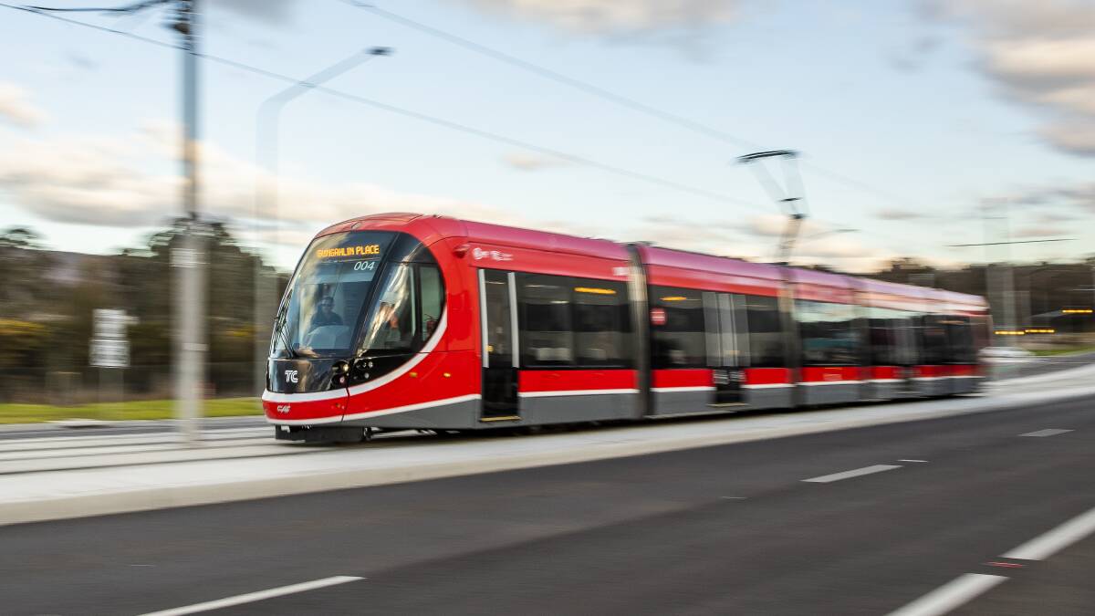 Light rail to Woden has been endorsed at two elections, but the Canberra Liberals will oppose it in 2024. Picture by Sitthixay Ditthavong