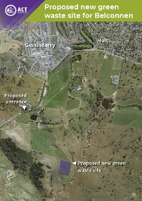 The location of the site. Picture: ACT government