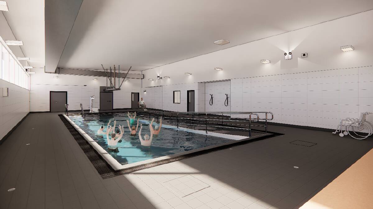 An artist's impression of the new hydrotherapy pool to be built in Canberra's south. Picture supplied