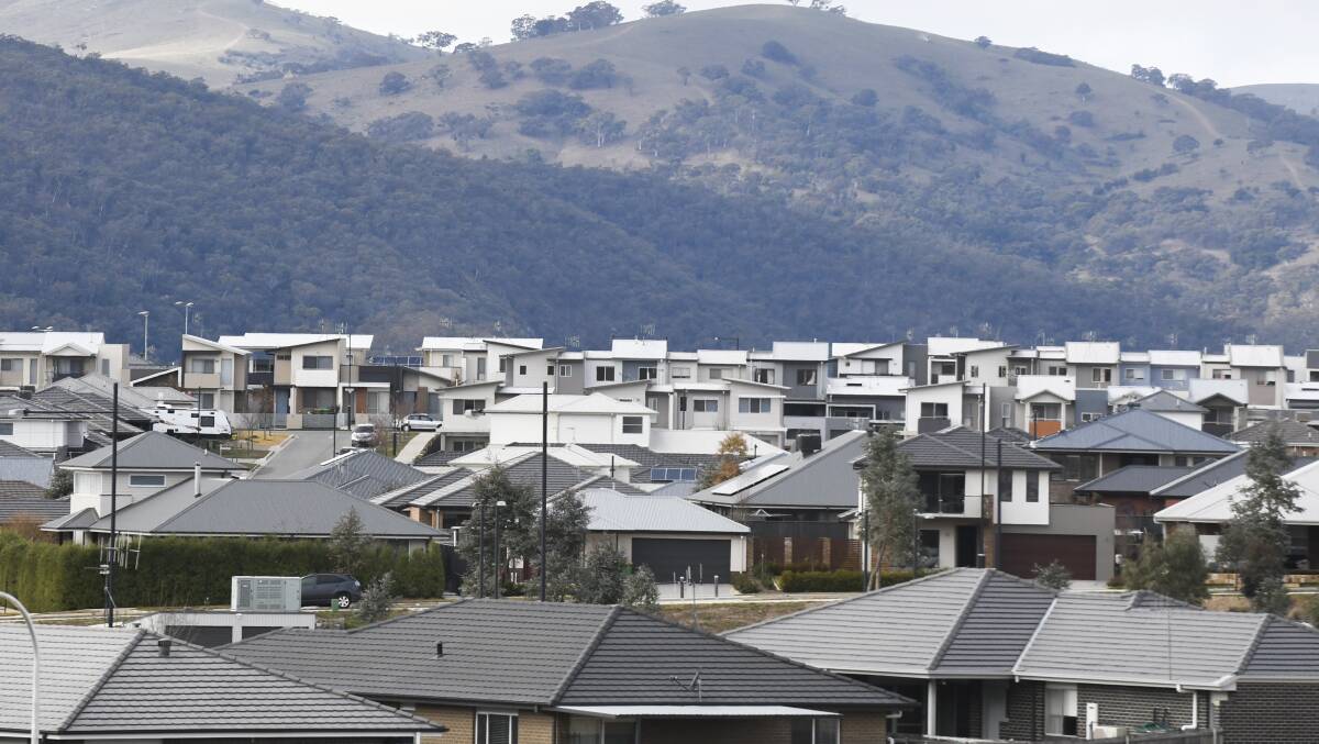 The ACT housing market has recovered faster than the ACT government expected. Picture: Dion Georgopoulos