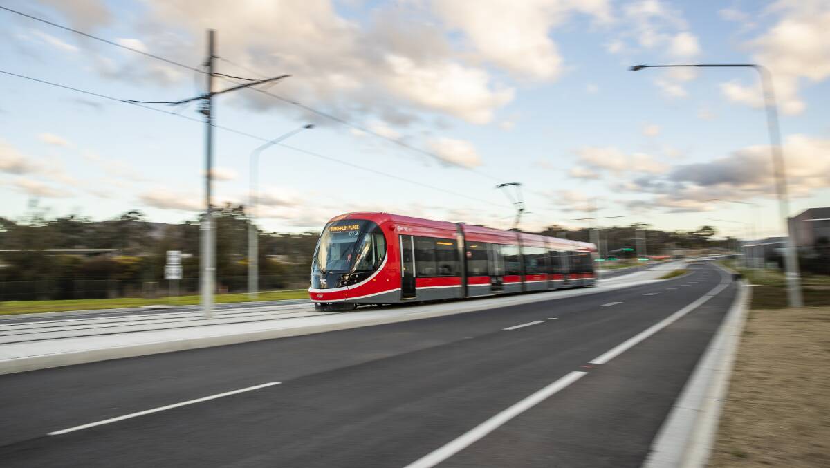 The ACT government has affirmed its commitment - again - to building light rail to Woden. Picture by Sitthixay Ditthavong