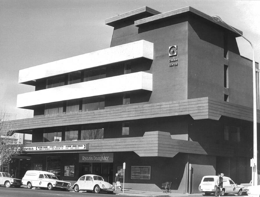 As it was then: the Cinema Center building in June, 1971. Picture: Canberra Times