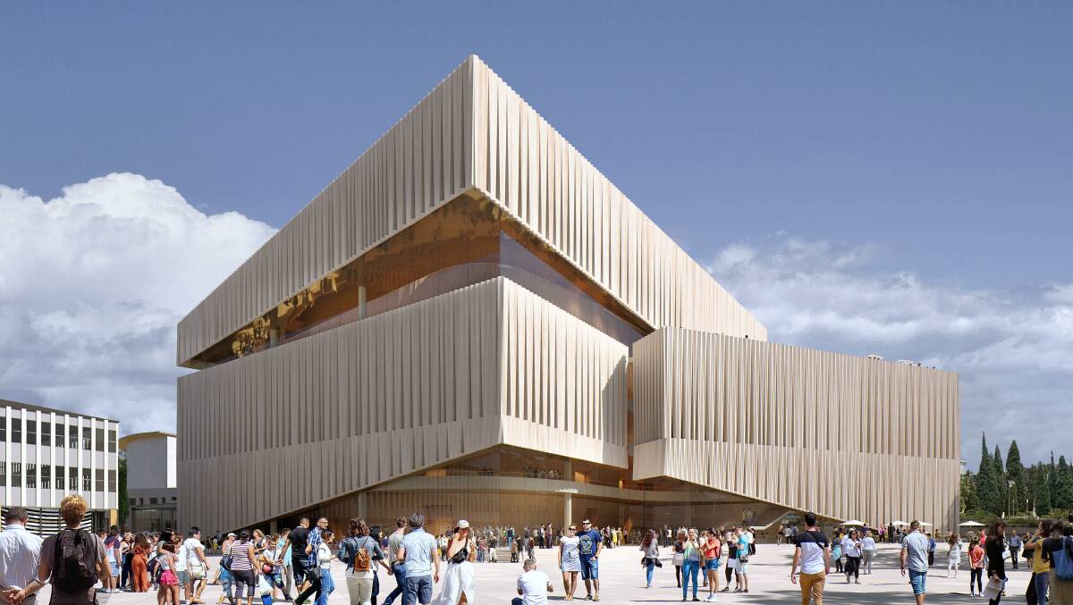 An early concept design of the new Canberra Theatre. Picture supplied