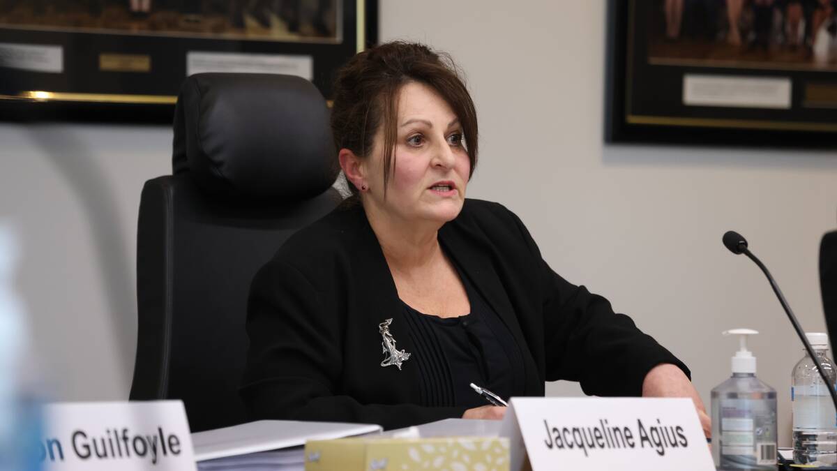 ACT work health and safety commissioner Jacqueline Agius addresses a Legislative Assembly inquiry in October 2022. Picture by James Croucher
