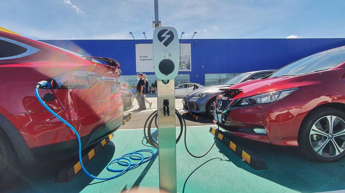 Jolt, Evie Networks and Engie will install 77 new public electric vehicle chargers in Canberra under a new deal struck with the ACT government. Picture: Sitthixay Ditthavong