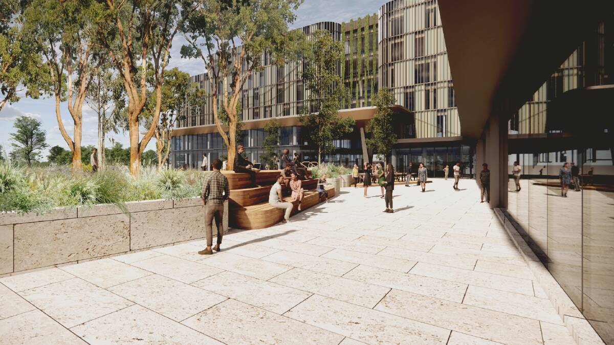 A proposed outdoor learning space at the CIT Woden campus. Picture: Supplied