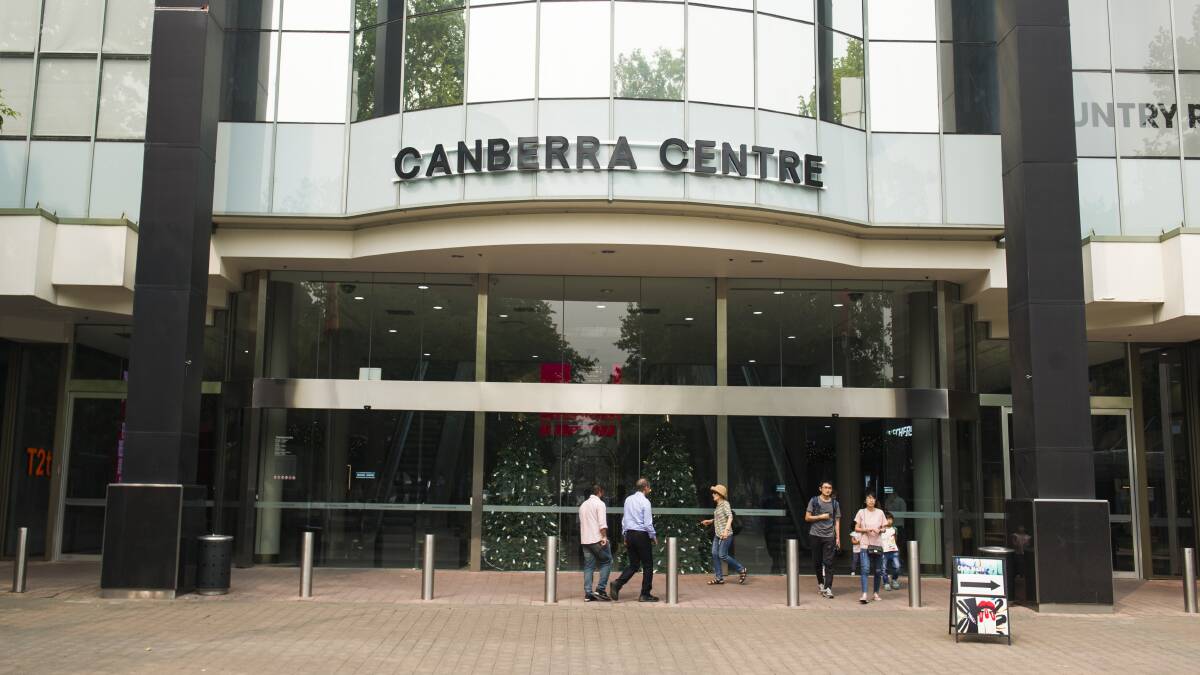 The Canberra Centre, where cleaners and security guards say they could face cuts to hours and conditions under a new contractor. Picture: Dion Georgopoulos