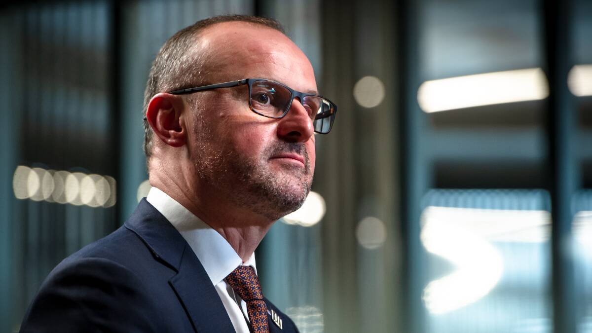 Chief Minister Andrew Barr, who is among politicians who will receive a 1.8 per cent pay rise. Picture: Elesa Kurtz