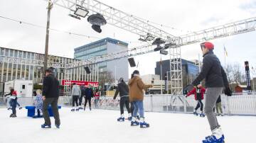 Forget ice skating in Civic Square, pictured, as the rink moves in 2024 to Glebe Park. Picture by Dion Georgopoulos