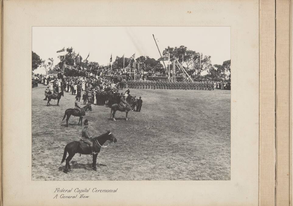 A 'general view' of the naming ceremony on March 12, 1913. Picture: National Museum of Australia