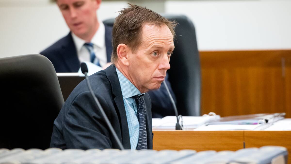 ACT Gaming Minister Shane Rattenbury, pictured in the Legislative Assembly on Tuesday. Picture by Elesa Kurtz