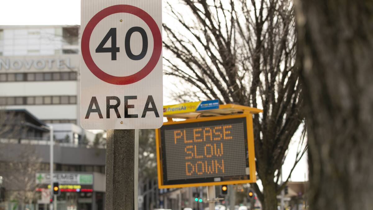 A high volume of fines in a new 40km/h zone in the city centre sparked community outrage in July. Picture: Keegan Carroll