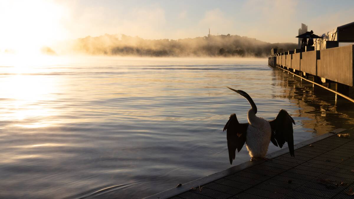 Lake Burley Griffin, seen here in morning fog on May 5, has been added to the Commonwealth heritage list. Picture: James Croucher