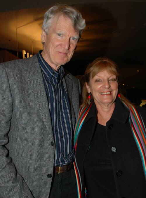 Williamson with his wife, Kristin Williamson, in Canberra. Picture: Lyn Mills